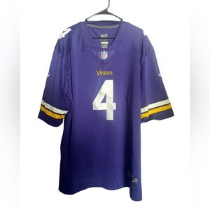NFL Vikings Purple and Gold Men's Jersey Dalvin Cook
